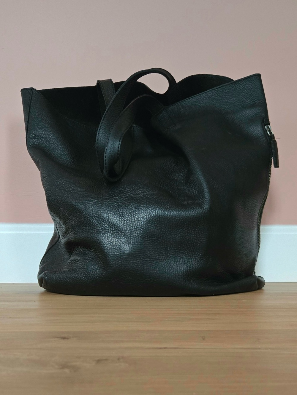 banana republic | leather tote | black | shoulder bag | work tote
